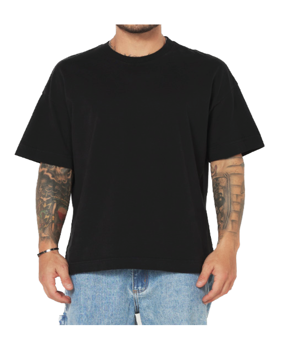 Camiseta Heavy OVERSIZED Basic quadrada -Preta