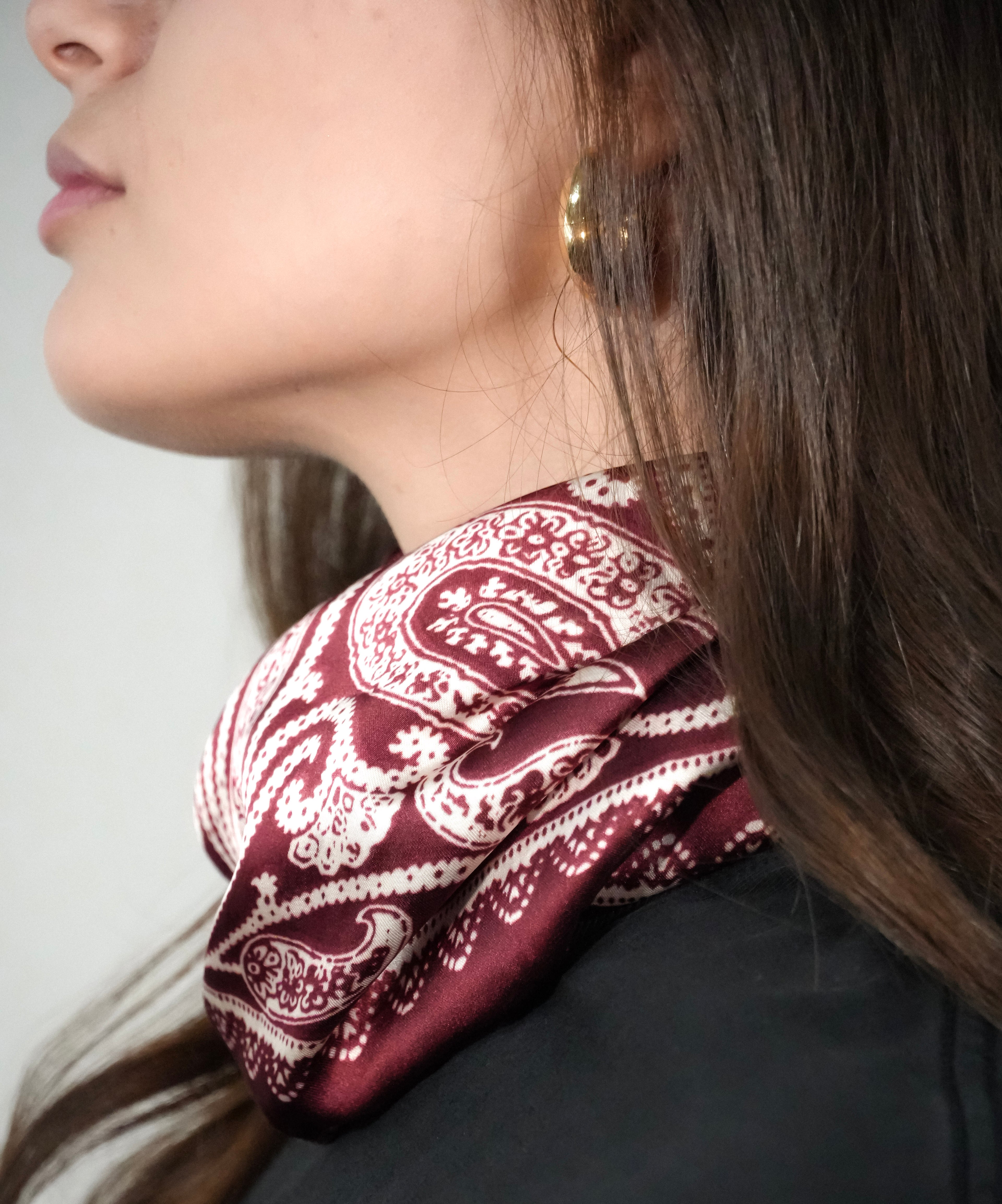 Lenço Seda "Bandana" - Outersapce